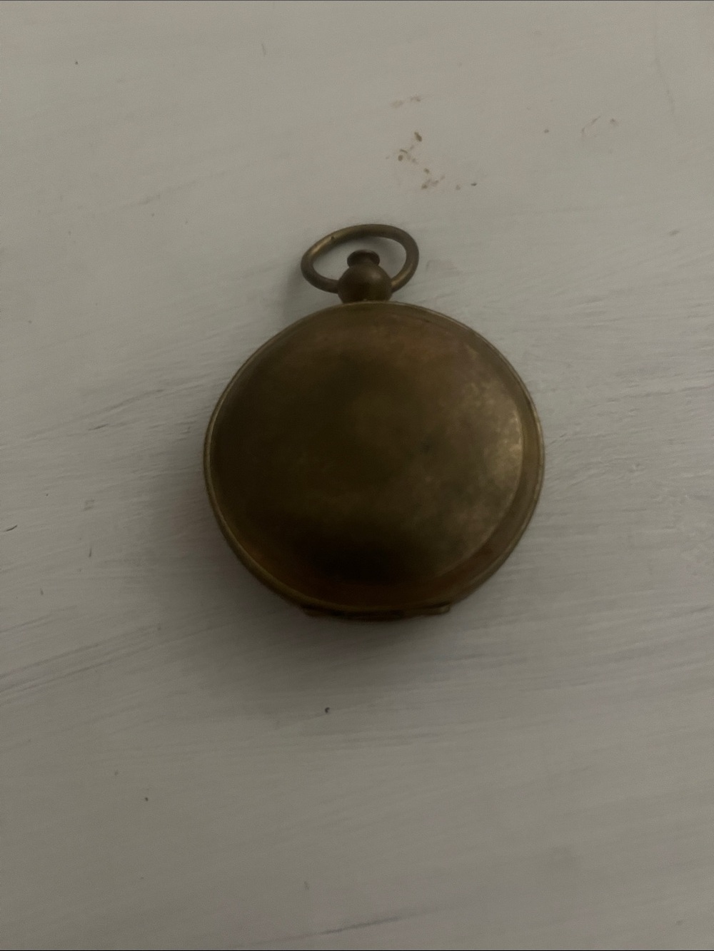 Antique-Style Brass Pocket Compass - Brass Finish